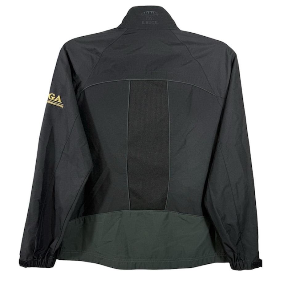 Cutter & Buck WeatherTec PGA Championship Golf Jacket Mens M Black Full Zip - Picture 4 of 13
